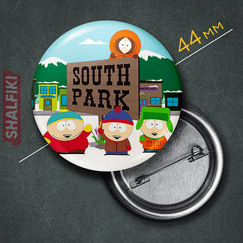 "Південний парк / South Park" значок круглий на булавці Ø44 мм