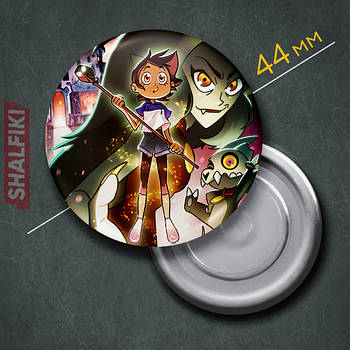 "Луc Носеда (Совиний Дім / Owl house)" магніт круглий Ø44 мм