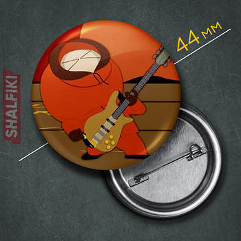 "Кенні Маккормік (Південний парк / South Park)" значок круглий на булавці Ø44 мм