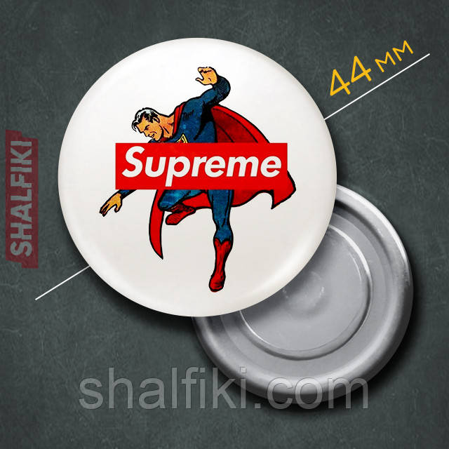 "Супермен Supreme" магніт круглий Ø44 мм