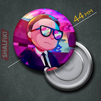 "Морті Сміт (Рік і Морті)" магніт круглий Ø44 мм