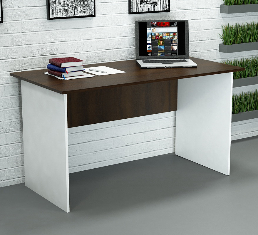 Стіл письмовий "Шоколад" 100х60х75 см. СД-П1, Білий/Венге, фото 1