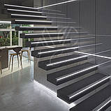 Світлодіодна накладка на сходи 23х53х3000 мм, анодована, фото 4
