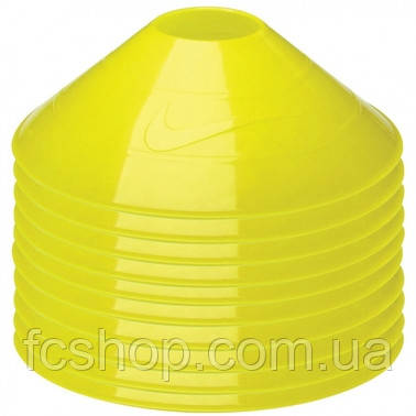 Фішки футбольні NIKE TRAININGCONES 10 шт N.SR.08.709.NS, Салатовий, Розмір (EU) — 1SIZE, фото 1