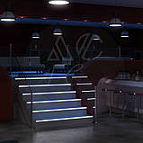 Світлодіодна накладка на сходи 23х53х3000 мм, анодована, фото 5