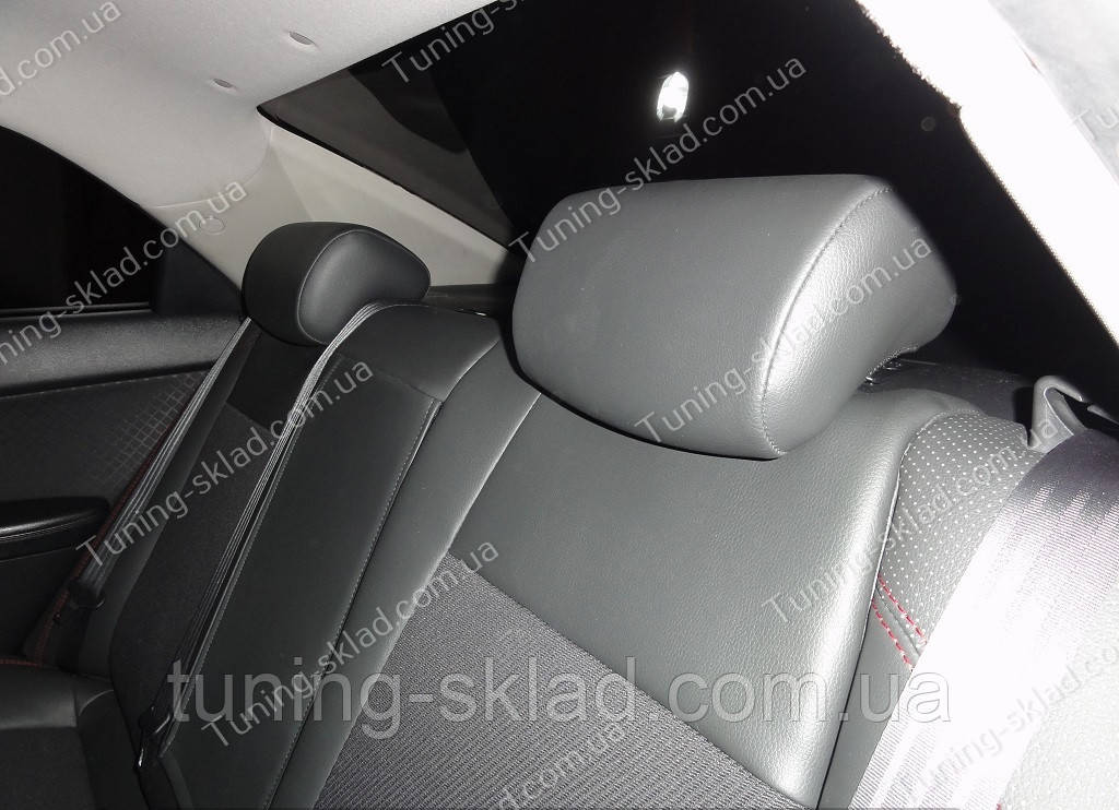 Чохли на сидіння Кіа Церато 2 (чохли з екошкіри Kia Cerato 2 стиль Premium), фото 1