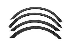 Накладки на арки (4 шт, чорні) SW, 2004-2008, ABS-пластик для Peugeot 407 рр