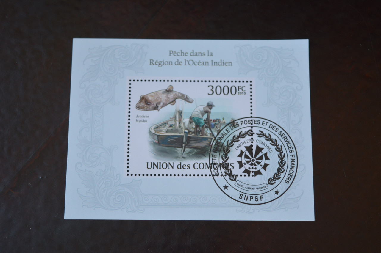 Коморы. История. Фауна. Блок. 2010 рік (Б-4)