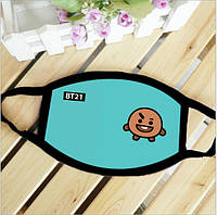 Маска защитная на лицо Шуки Bt21Shooky 12*17 см (ms134s)