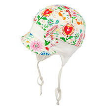 Шапка для новонароджених TuTu 3-003097( 44-46) UV+50 Молочний