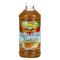 Яблучний оцет, Dynamic Health Laboratories Apple Cider Vinegar 473 мл