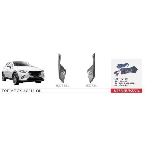 Фари дод.модель Mazda CX-3 2015-/MZ-773BL/LED-10W/ел.дріб (MZ-773BL)