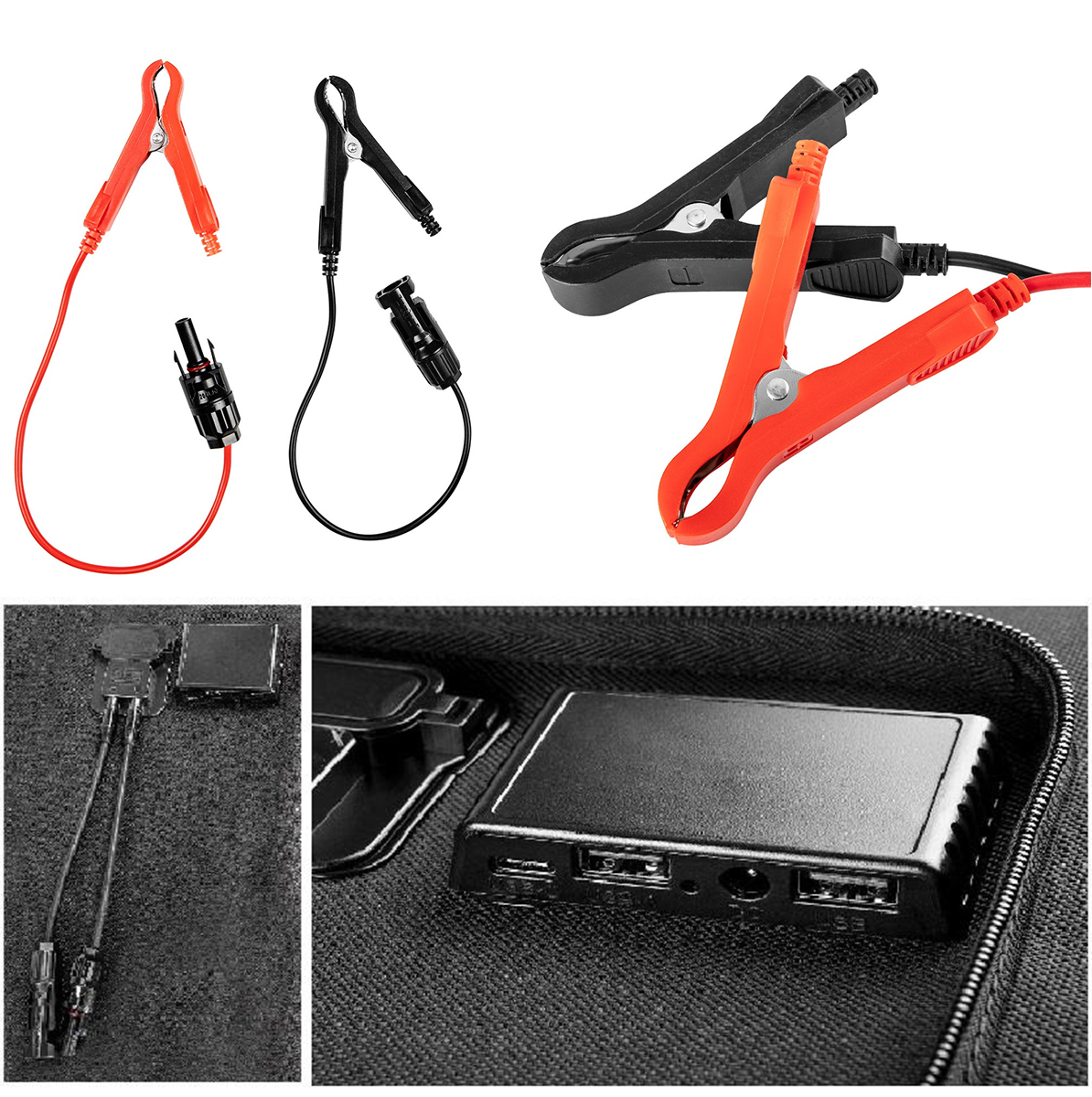 Портативная солнечная электростанция Neo Tools 120Вт 1хType-C 2xUSB-A Черный Дисплей Зарядное устройство USB Type-C