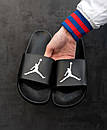 Тапочки чоловічі чорні Nike Jordan (0578) 42, фото 2