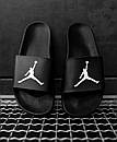 Тапочки чоловічі чорні Nike Jordan (0578) 42, фото 3