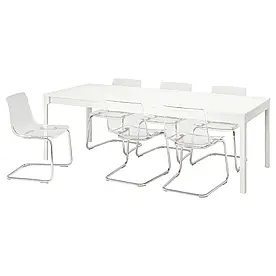 IKEA стіл і 6 стільців EKEDALEN / TOBIAS (594.829.21)