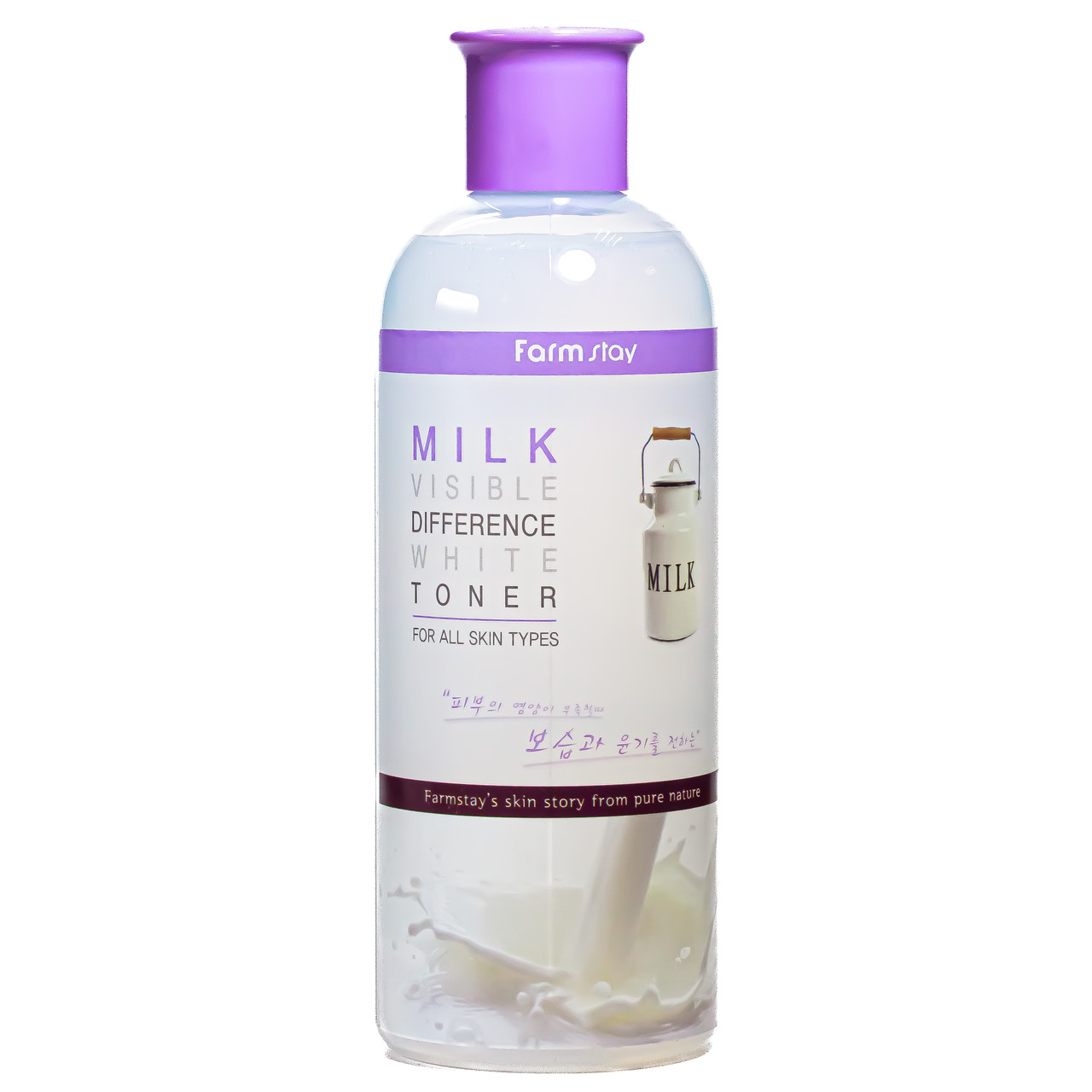 Тонер для обличчя FarmStay Milk Visible Difference Moisture зміцнюючий 350 мл