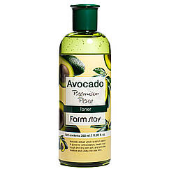 Тонер для обличчя зволожувальний з авокадо FarmStay Avocado Premium Pore Toner 350 мл