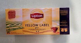 Чай Lipton Yellow Label Tea 25 пакетів чорний