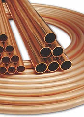 Труба мідна 6х1мм 3000мм (є в бухті,є тверда в прутках)