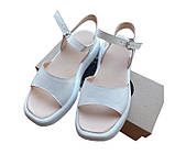 Жіночі шкіряні босоніжки білі Comfort розмір 38, фото 5