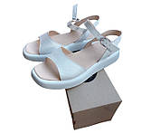 Жіночі шкіряні босоніжки білі Comfort розмір 38, фото 2