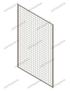 Сітка торгова у рамці 180х100 см, профіль 20х20 мм. осередк 5 см.