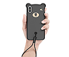 Чохол накладка Baseus Bear Case iPhone Xs Max 6.5" Black, фото 5