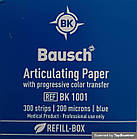 Артикуляційний папір BK1001 200мкм синій, 300 смужок у картонній упаковці, фото 3