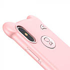 Чохол накладка Baseus Bear Case iPhone Xs Max 6.5" Pink, фото 6