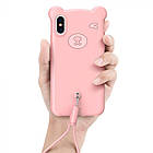 Чохол накладка Baseus Bear Case iPhone Xs Max 6.5" Pink, фото 2