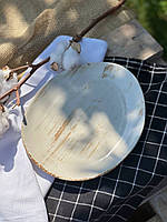 Тарілка "Овальна" 26/22 см, "Коричневий лофт плюс"