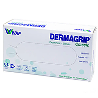 Перчатки латексные Dermagrip classic , WRP (Дермагрип ) 100шт.\уп XS