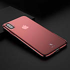 Чохол накладка Baseus Simple Series Case для iPhone X Red, фото 4