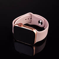 Стильний розумний смарт-годинник Т500+ Apple watch 6/44 мм Т500+ Plus / Розумний годинник Т500+ Plus Рожевий