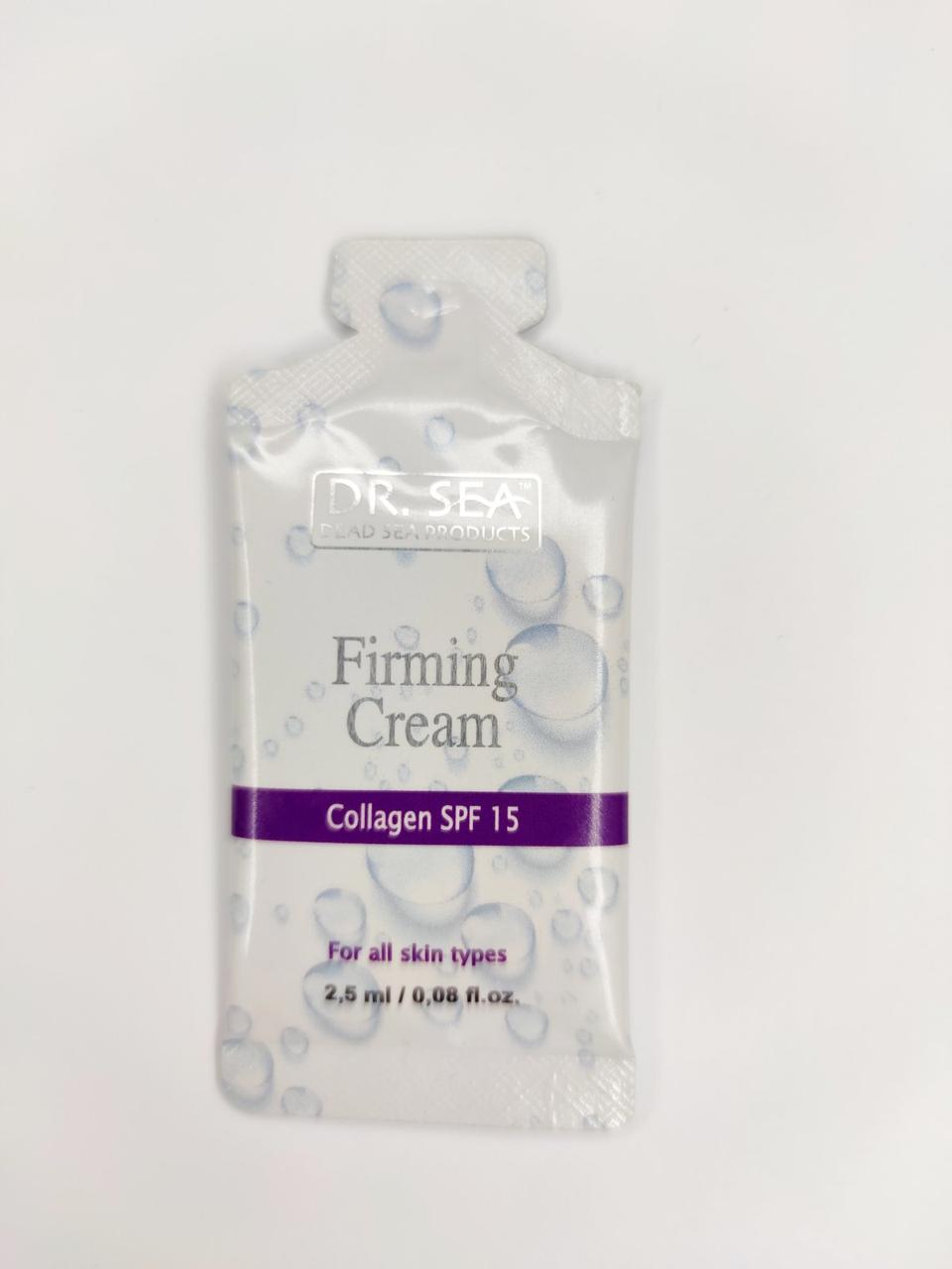 Тестер Зміцнюючий крем з колагеном Dr. Sea Collagen Firming Cream SPF 15 2.5 мл, фото 1