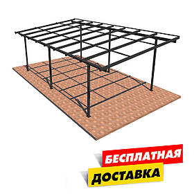 Автомобільний навіс Односкатний "Збери Сам" 8000х4000 мм