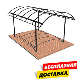 Автомобільний навіс Арковий "Збери Сам" 6000х3000 мм