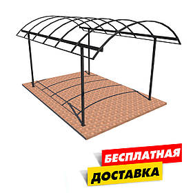 Автомобільний навіс Арковий "Збери Сам" 6000х4000 мм