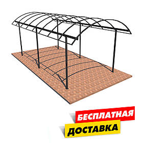 Автомобільний навіс Арковий "Збери Сам" 8000х3000 мм