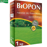 Гранулированное осеннее удобрение для газона многокомпонентное BIOPON 1 кг