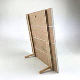 Декоративне дерев'янепанно Щит Єдине Що має вартість Це віра Яка діє через любов, фото 2