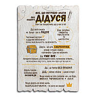 Декоративна дерев'яна табличка 41 29 Правила дідуся