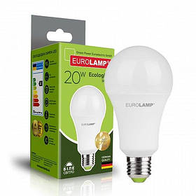 Лампа LED EUROLAMP А75 20W E27 4000K 220V LED-A75-20274(P) (класична світлодіодна)