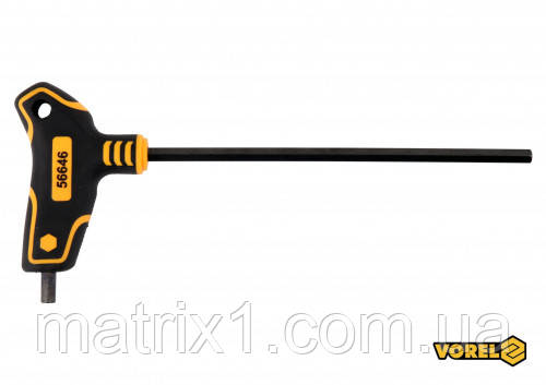 Ключ шестигранний VOREL: тип "Т", HEX 7 x 200 x 111 мм, Cr-V 6150