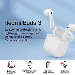 Бездротові навушники TWS Xiaomi Redmi Buds 3 (BHR5174GL) White