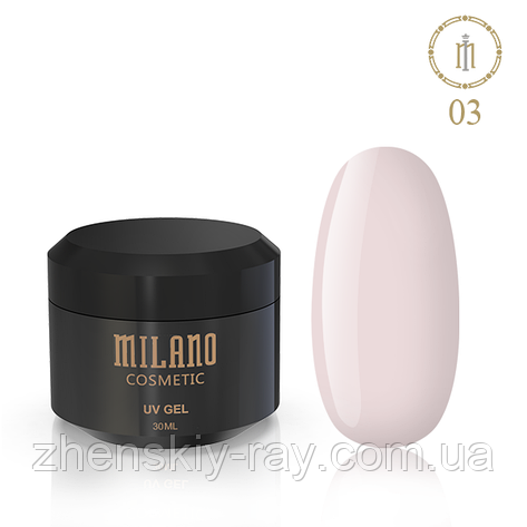 Гель-желе для нарощуючи нігтів Milano, 30 мл No 03, фото 1
