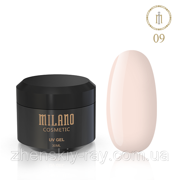 Гель-желе для нарощуючи нігтів Milano, 30 мл No 09