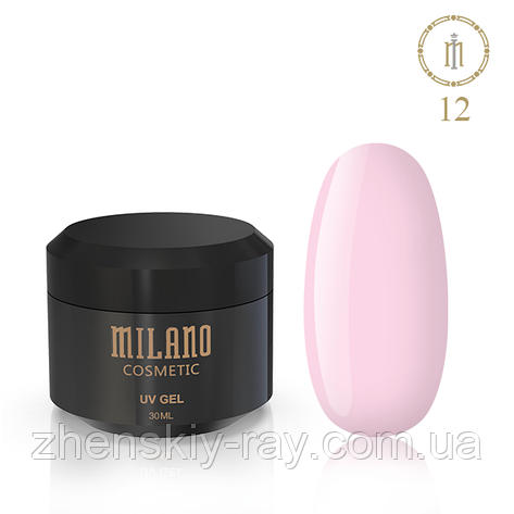 Гель-желе для нарощуючи нігтів Milano, 30 мл No 12, фото 1
