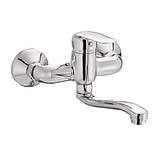 Змішувач настінний для кухні умивальника Haiba Dario 005 K (HB0857), фото 3